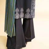 3 Piece - Printed Embroidered Suit - 42501652