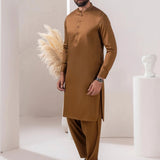 Brown Shalwar Qameez